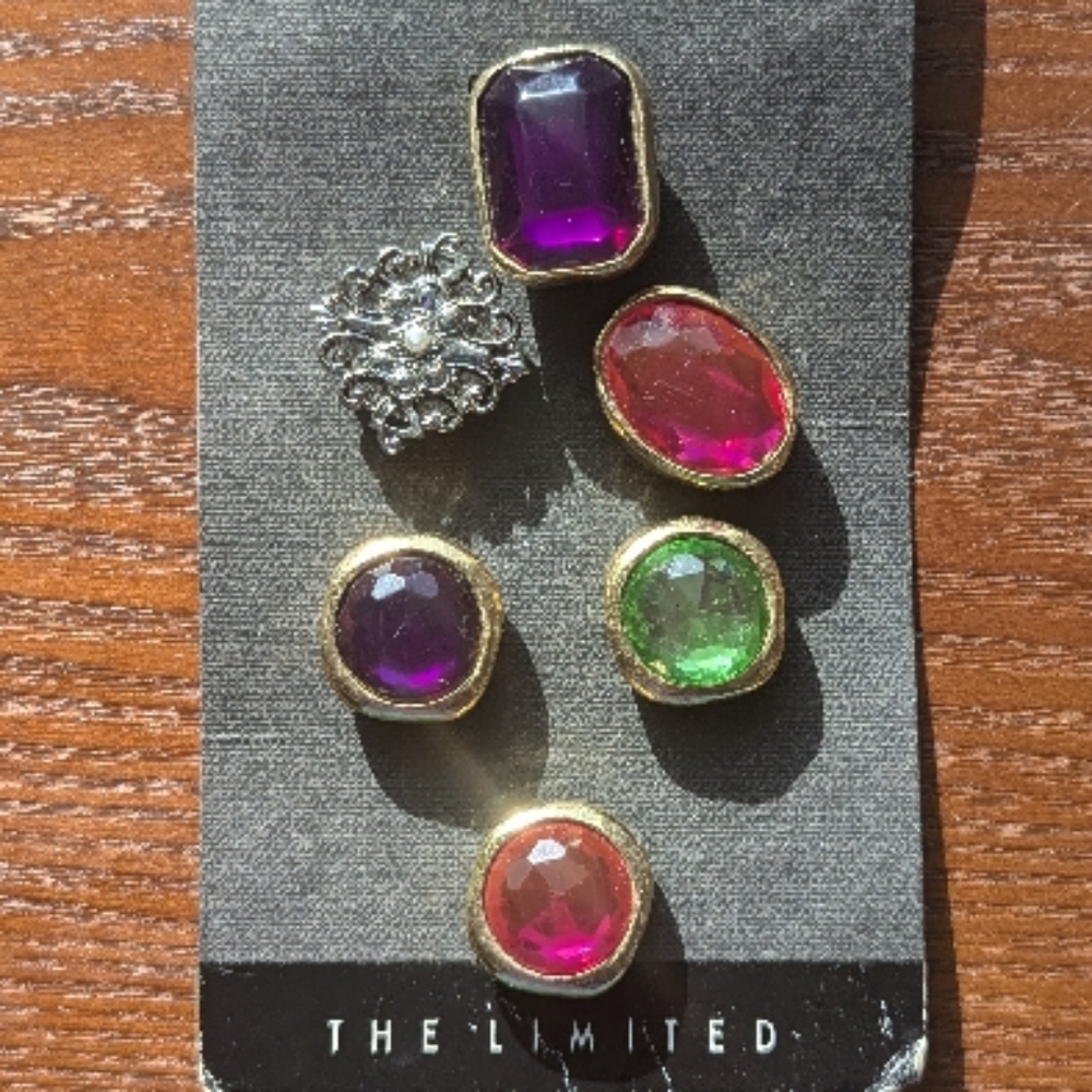 3 for $20 Multicolor Gemstone style button covers